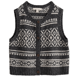 Seasalt Castwork Fair Isle Merino-Blend Vest